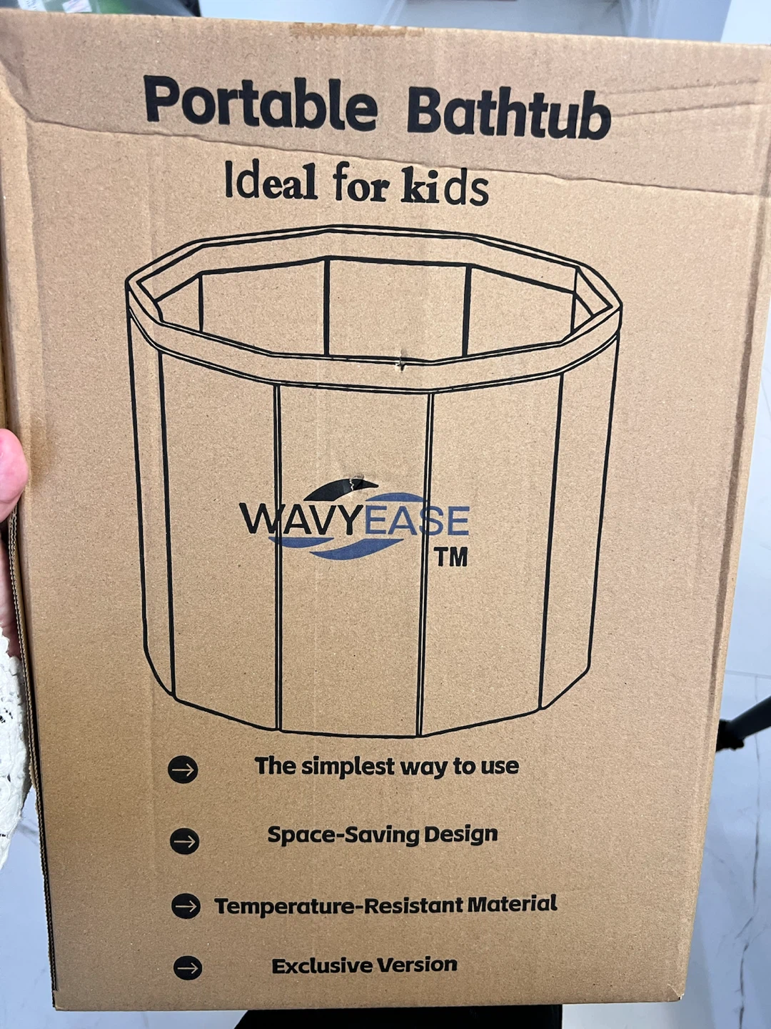 WavyEase Portable Bathtub for Kids