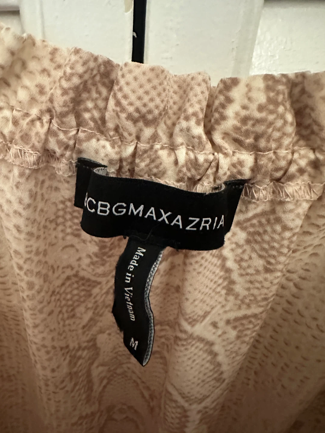 BCBGMaxAzria Snake Print Off-the-Shoulder Blouse - photo 3
