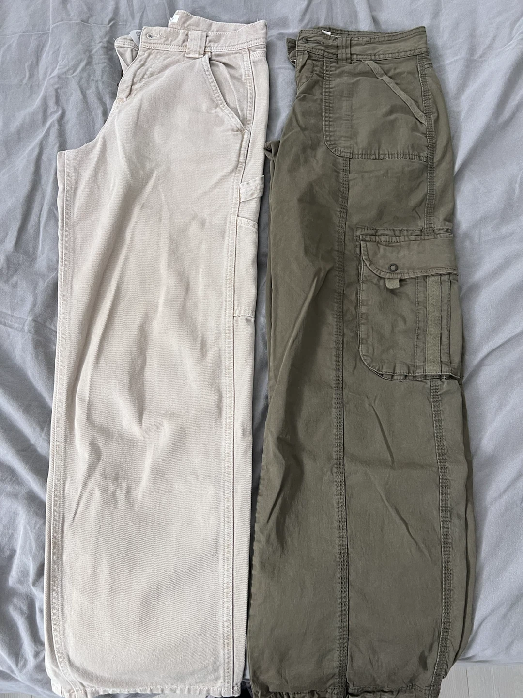 Women's Cargo Pants - Khaki & Olive Green