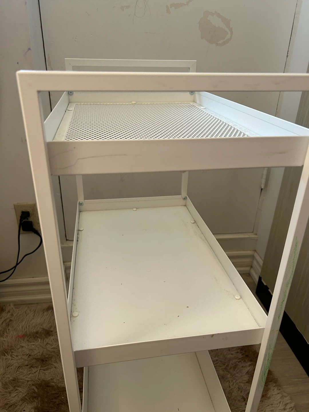 IKEA White 3-Tier Rolling Storage Cart - photo 3