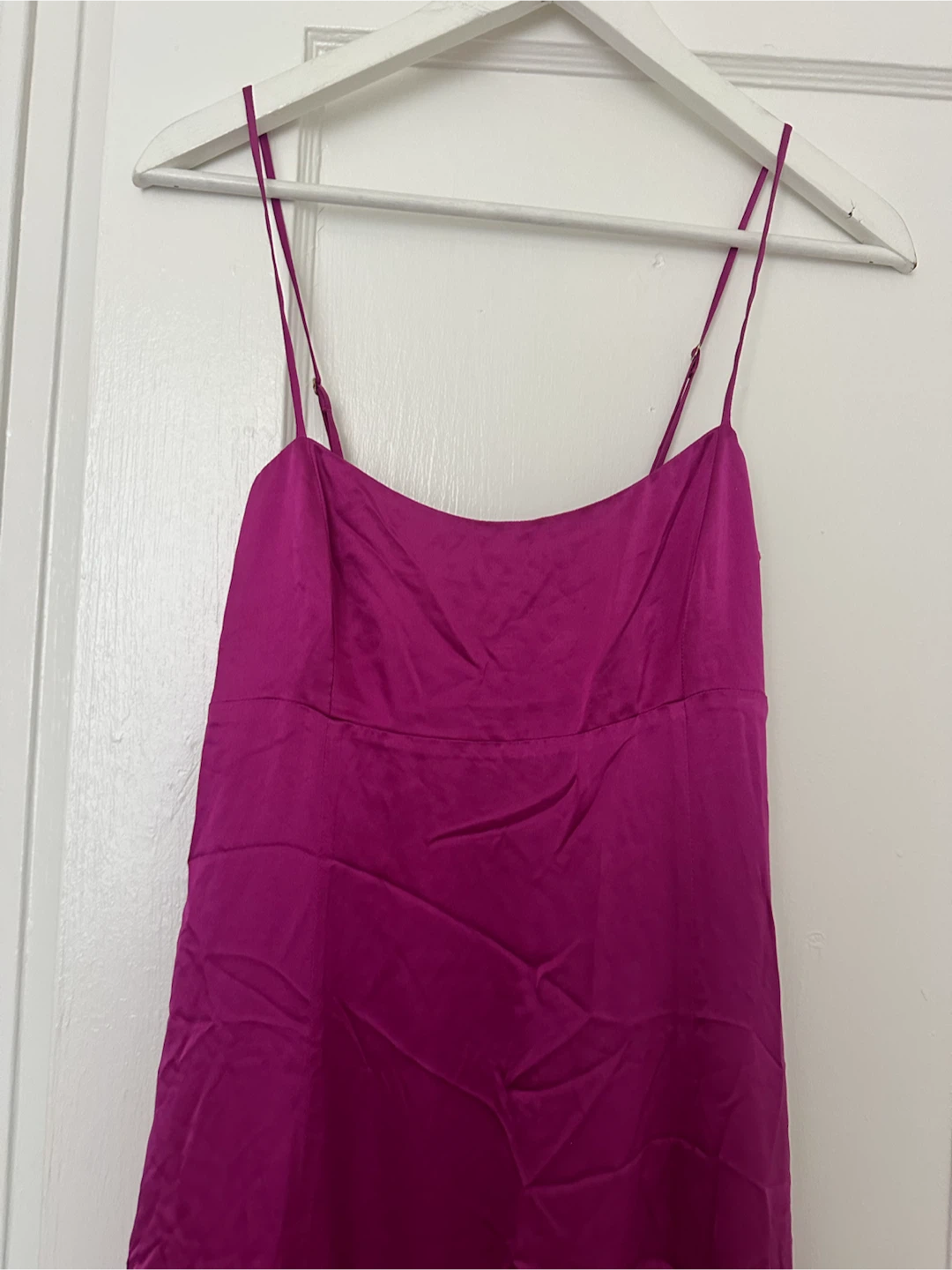 100% Silk Strap Mini Dress with Fringe - photo 4