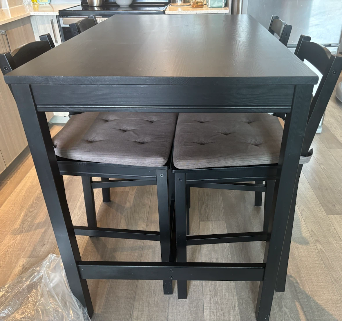 IKEA Stornas bar table and four chairs set - photo 2