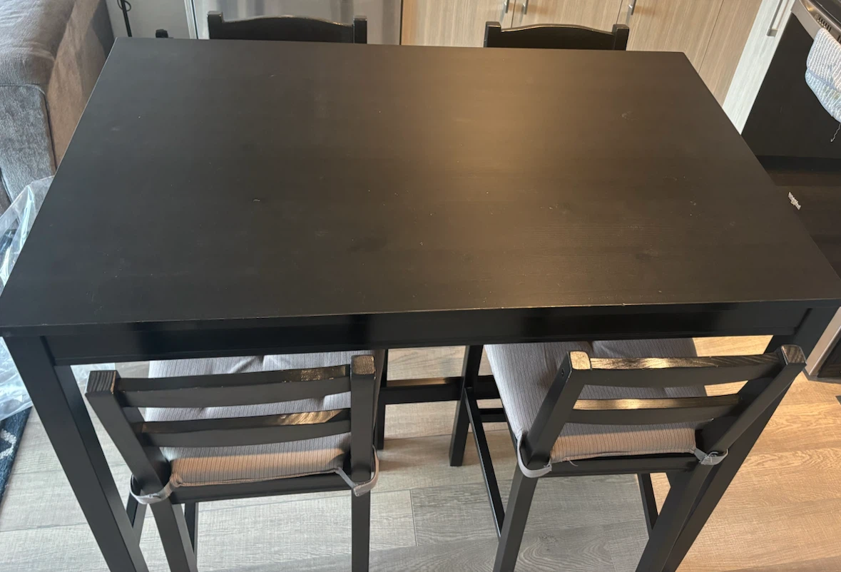 IKEA Stornas bar table and four chairs set - photo 4