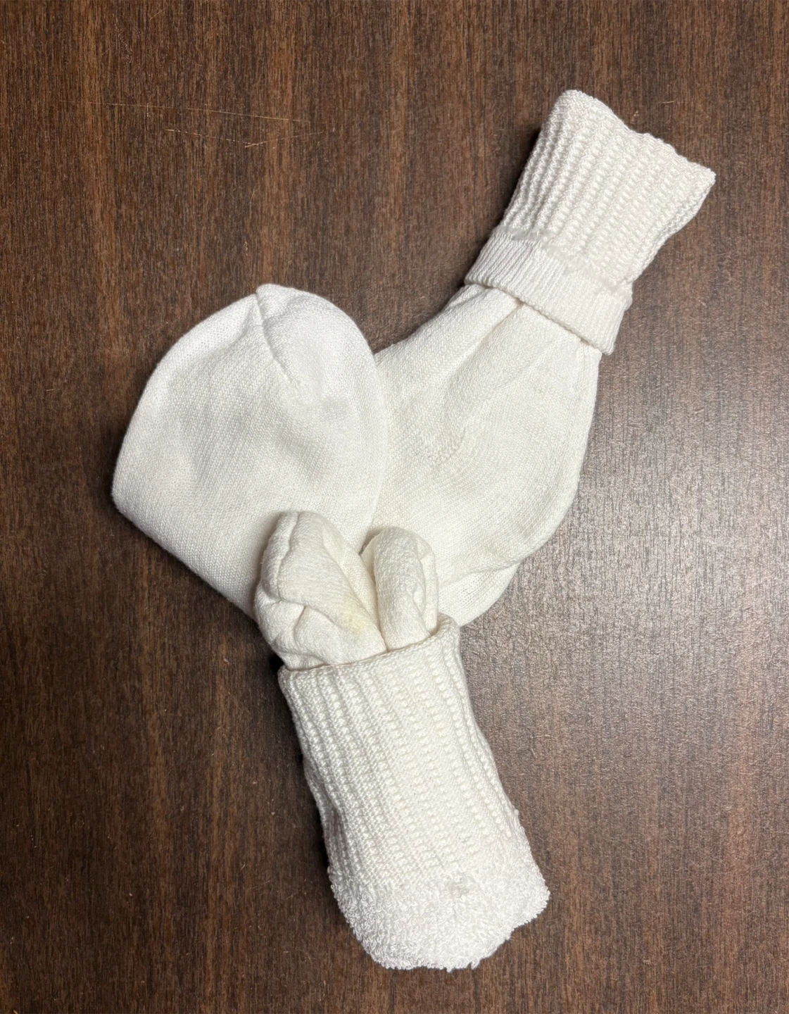 White rib-knit crew socks - unisex - photo 2