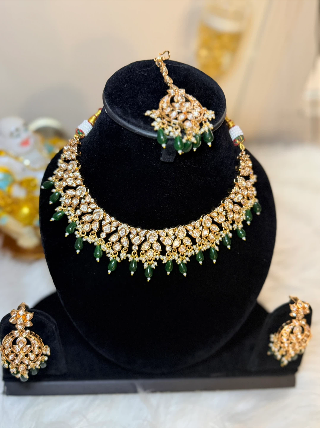 Premium jarau kundan jewelry - photo 2