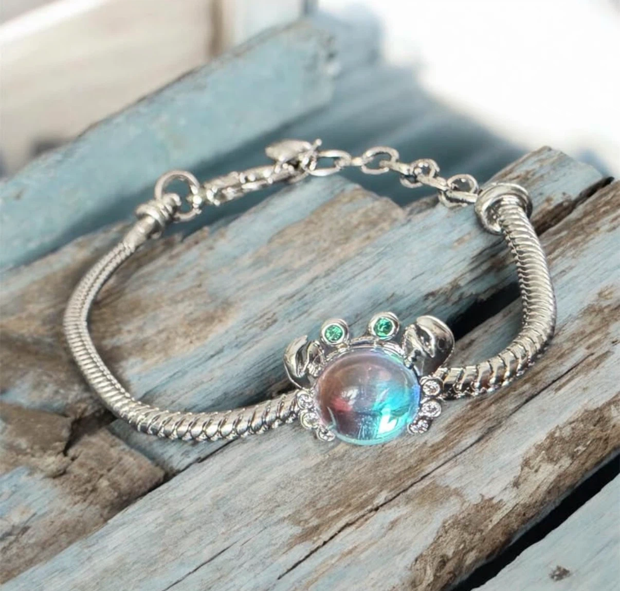 Crab Charm Bracelet