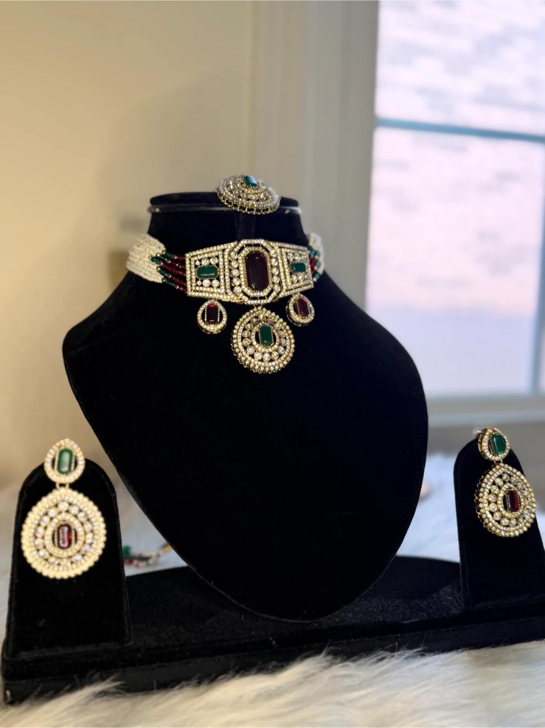 Kundan choker set🩷 - photo 3