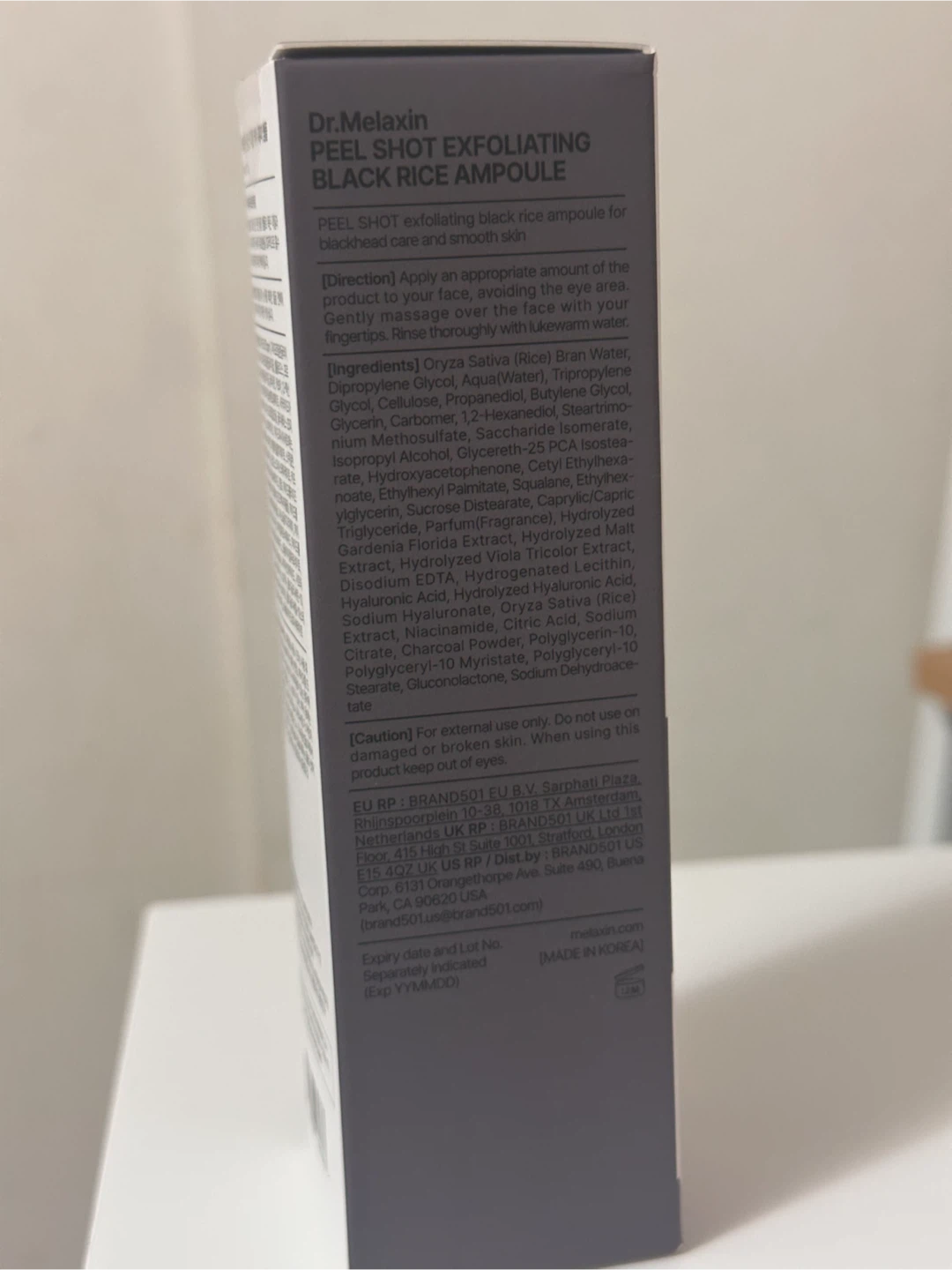 Dr.Melaxin Peel Shot Exfoliating Black Rice Ampoule 80ml - photo 2