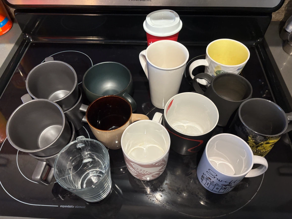 Assorted Coffee Mugs and Cups