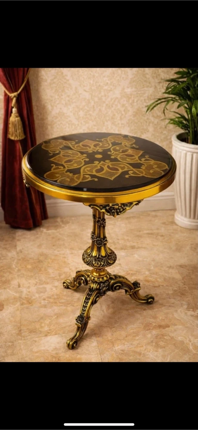 (NEW)‼️NEED GONE BY WEDNESDAY‼️ Solid Wood Baroque Table - photo 3