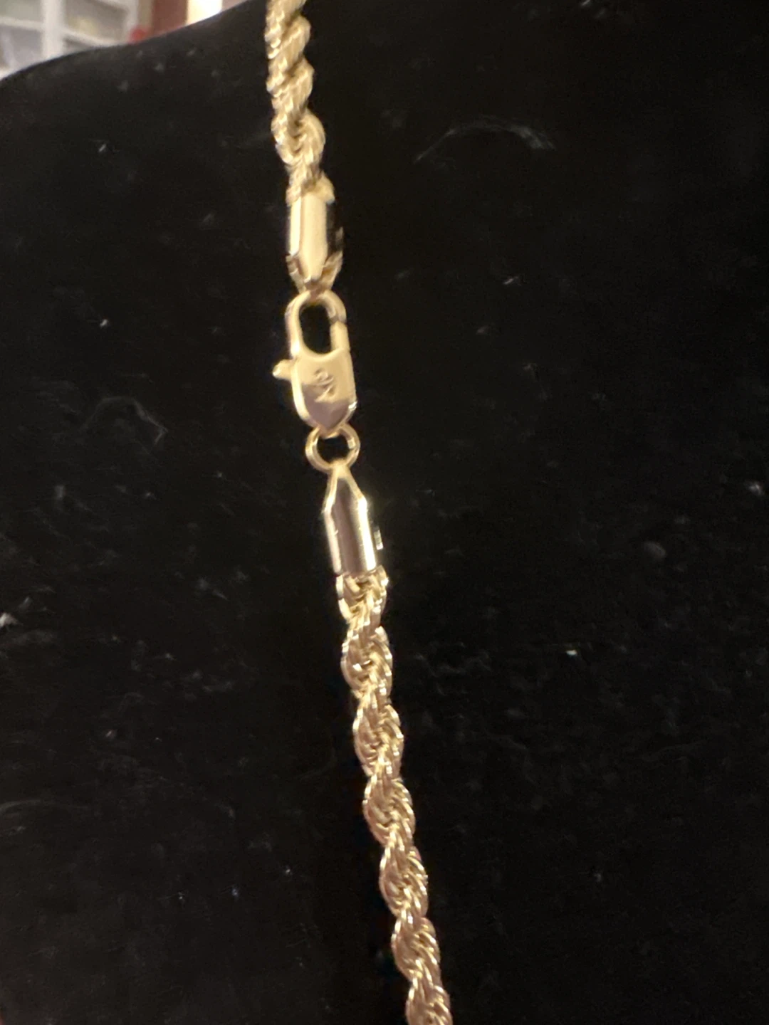 14kGold laminated Rope Chain Necklace with Dolphin Pendant - photo 3
