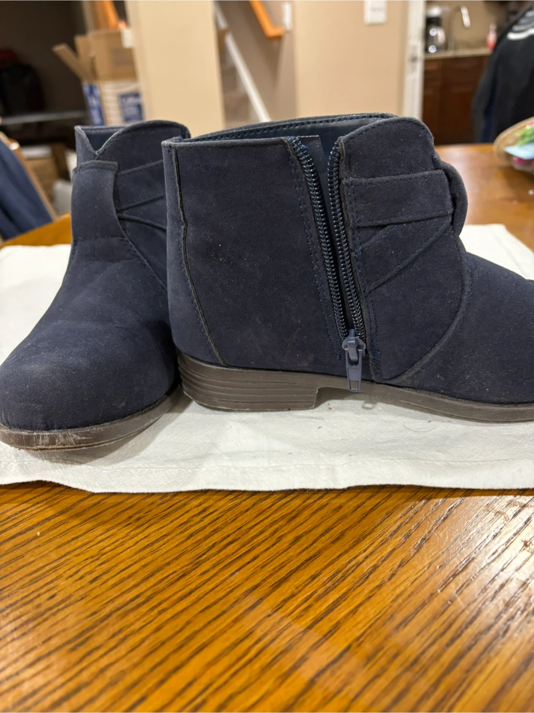 JG Girls Blue Suede boots-size 3 - photo 2