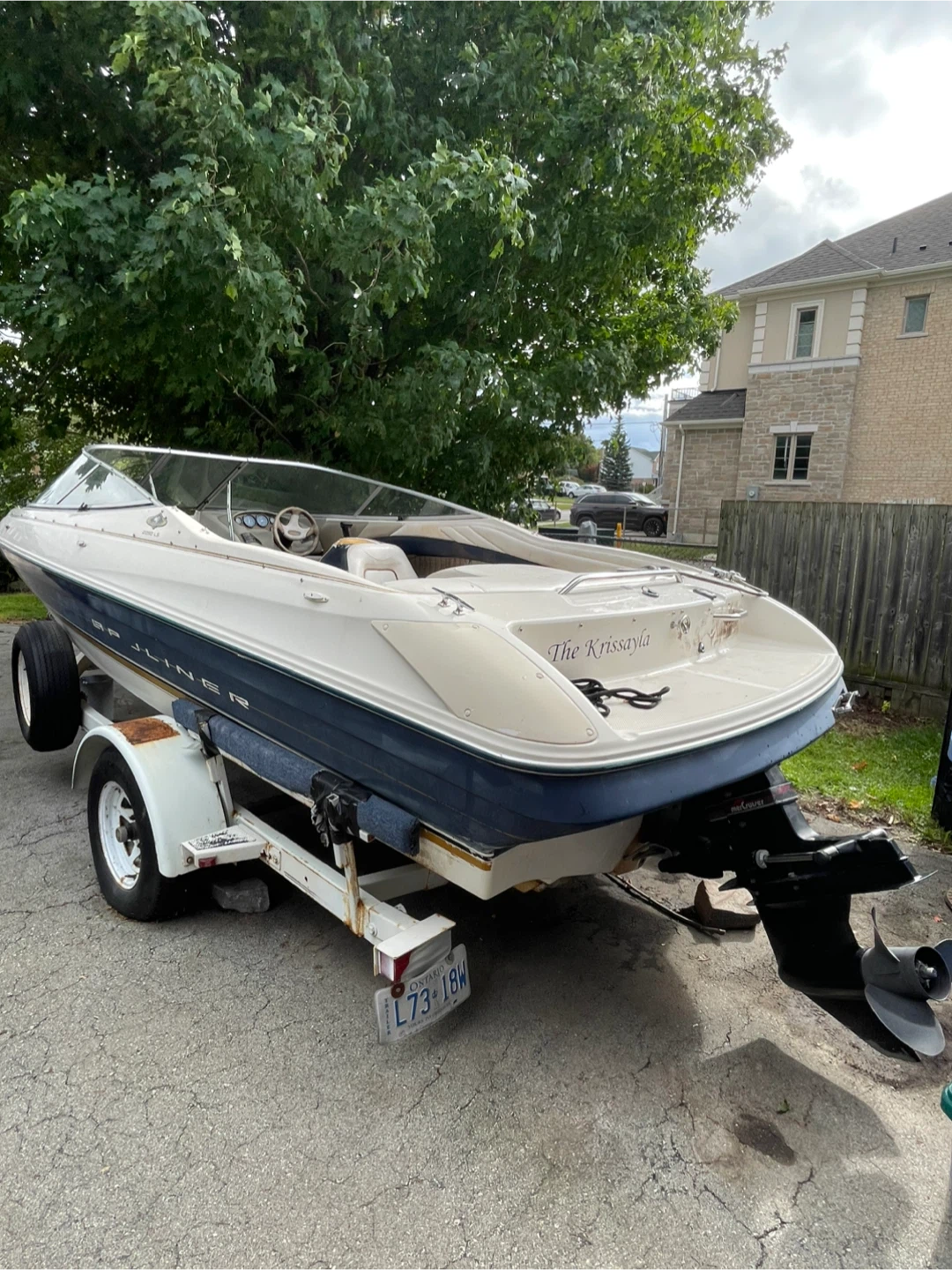 Mercruiser Power Boat with Trailer - photo 3
