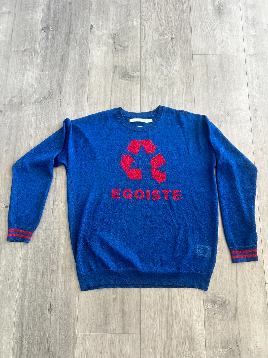 Zoe Karssen Blue Egoiste Sweater Small - photo 2
