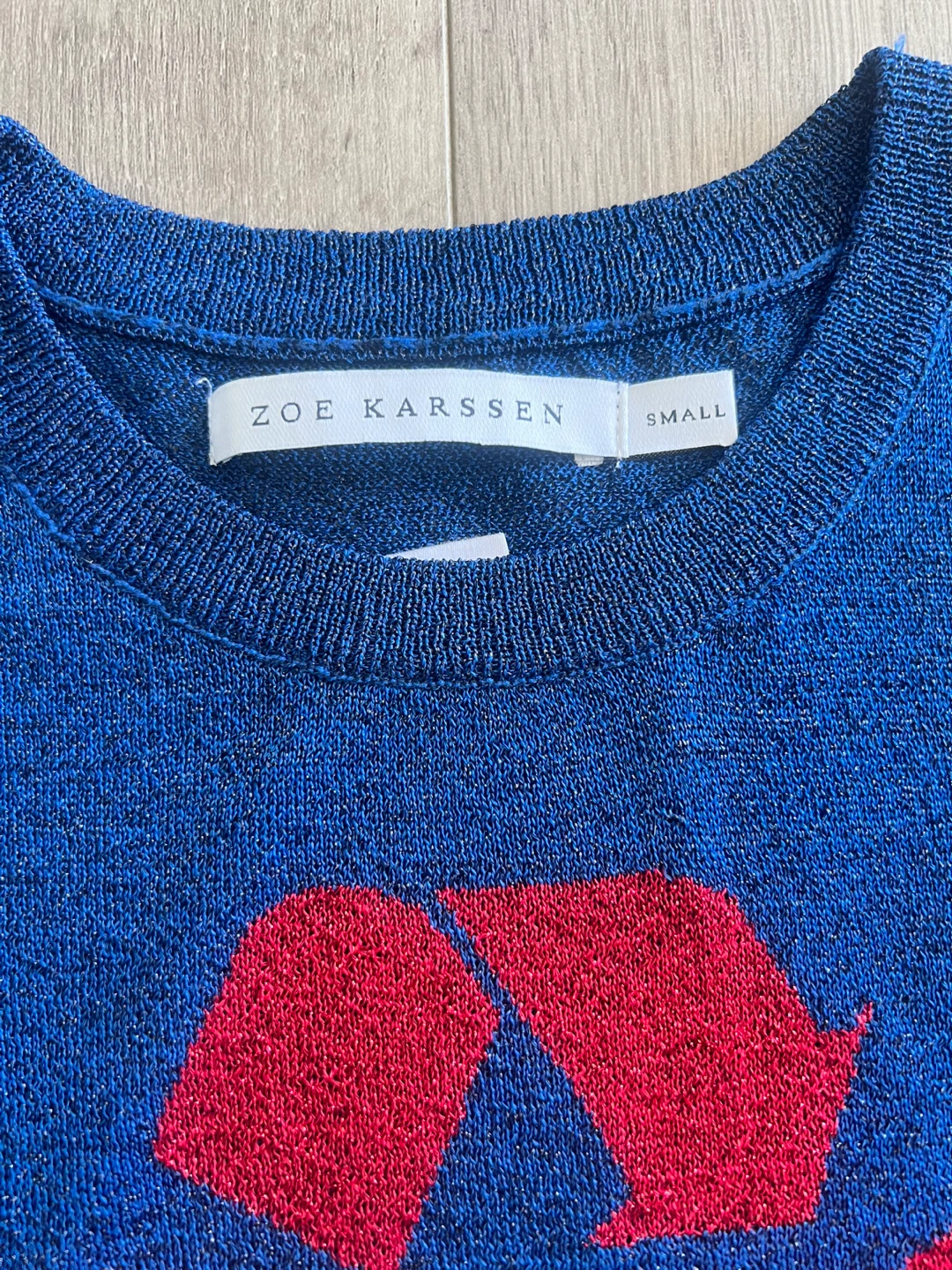 Zoe Karssen Blue Egoiste Sweater Small - photo 4