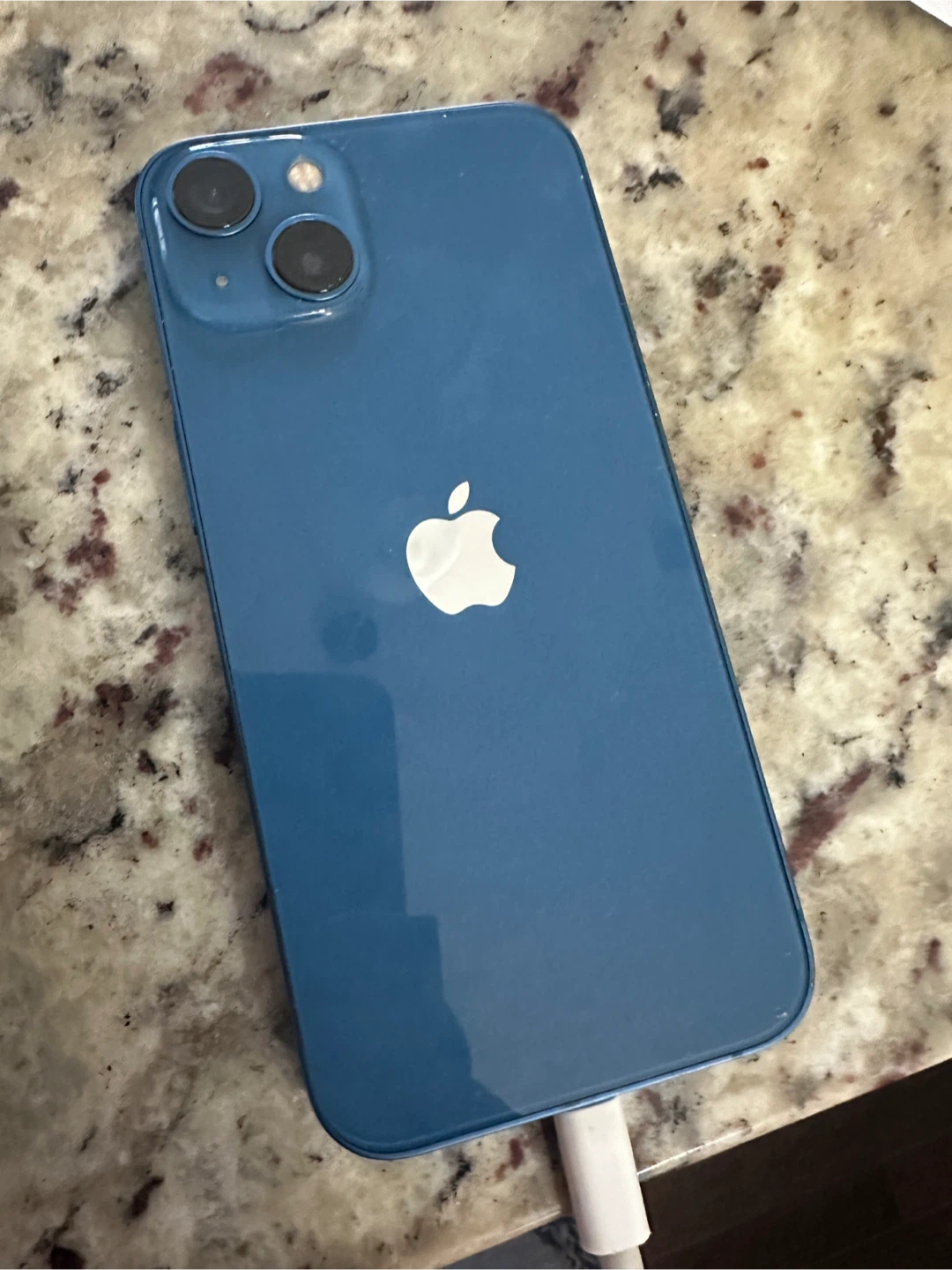 Blue Apple iPhone 13
