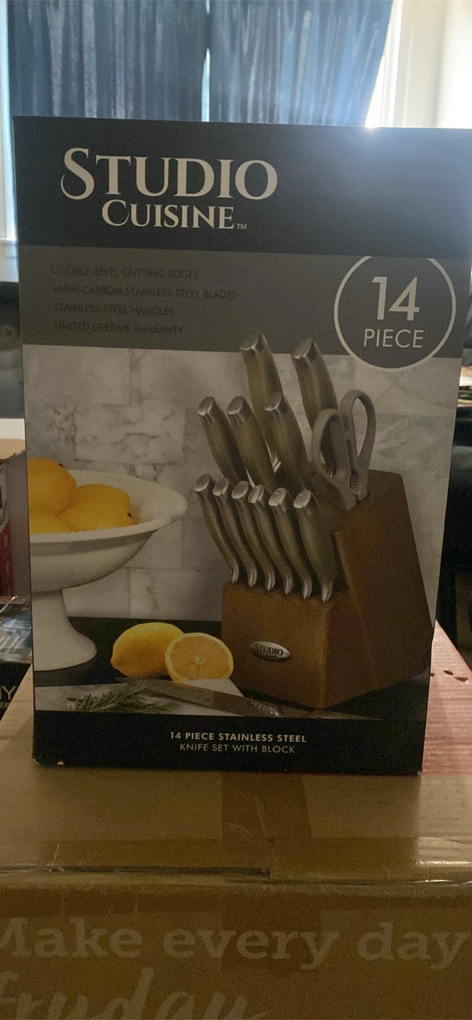 14 pieces studio cuisine knife set