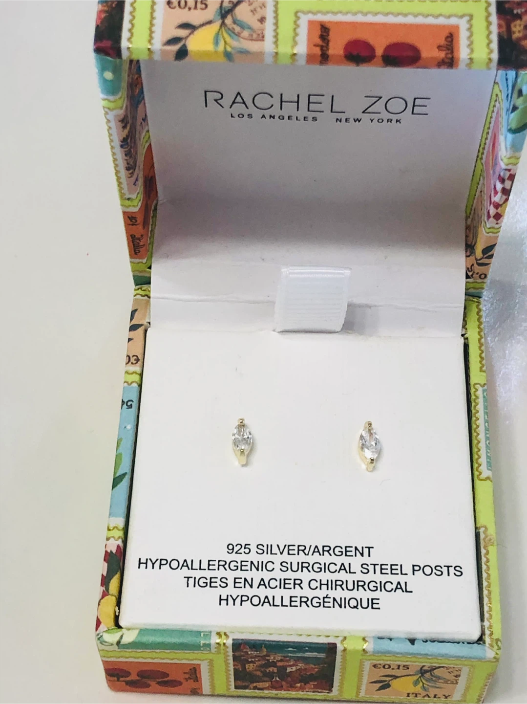 Rachel Zoe Marquise Stud Earrings