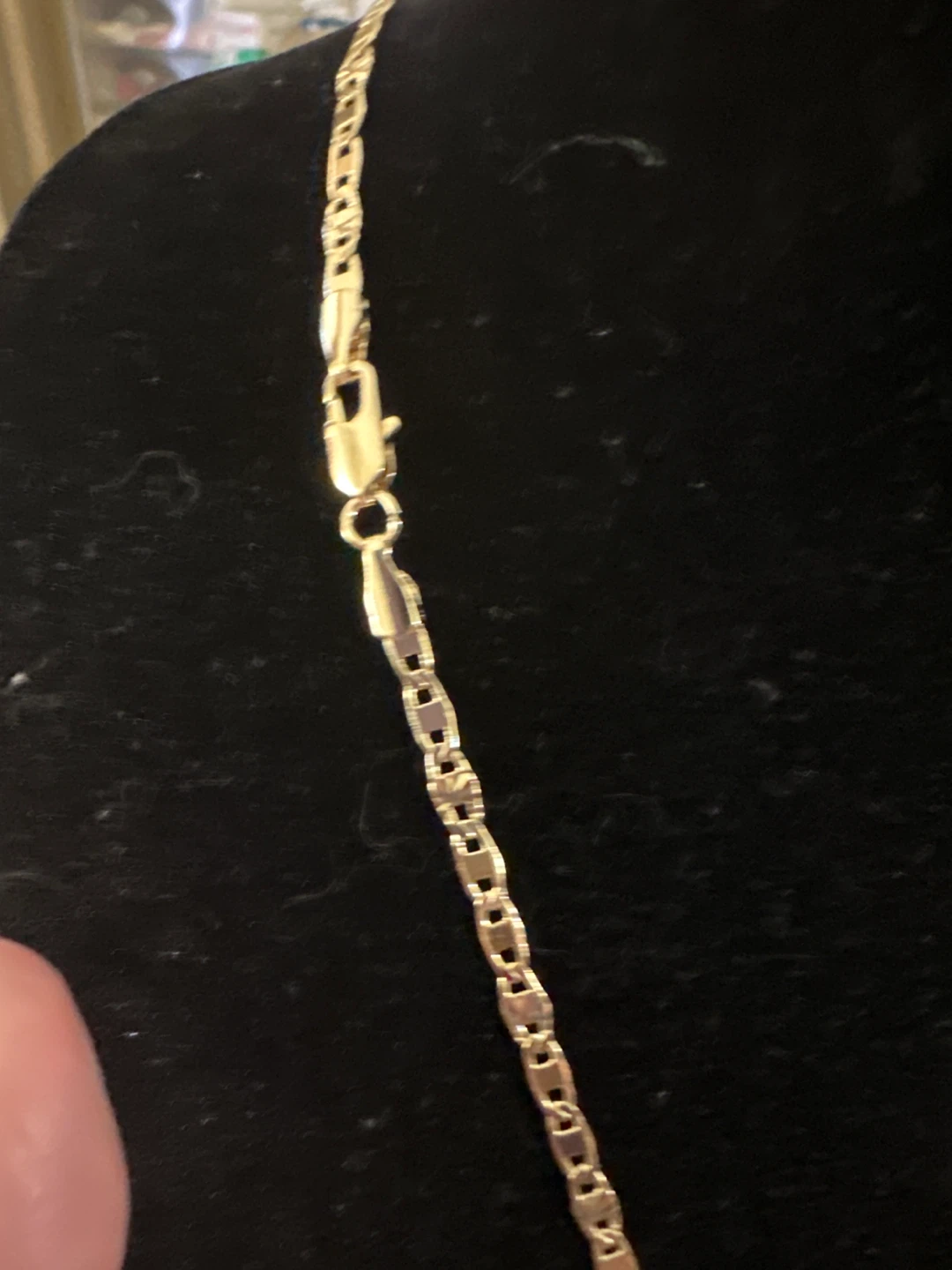 14k Gold tone laminated Cross Pendant Necklace - photo 3