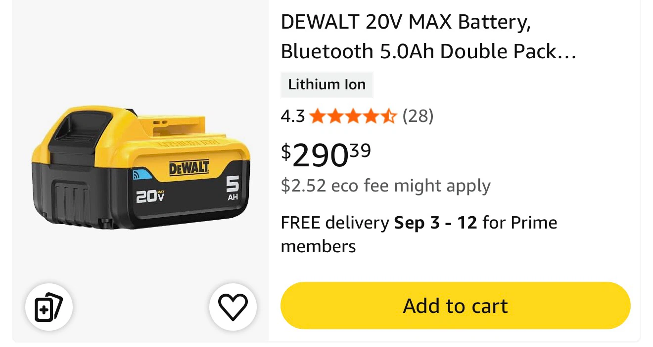 DEWALT 20V MAX 5.0Ah Lithium-Ion Battery - photo 3