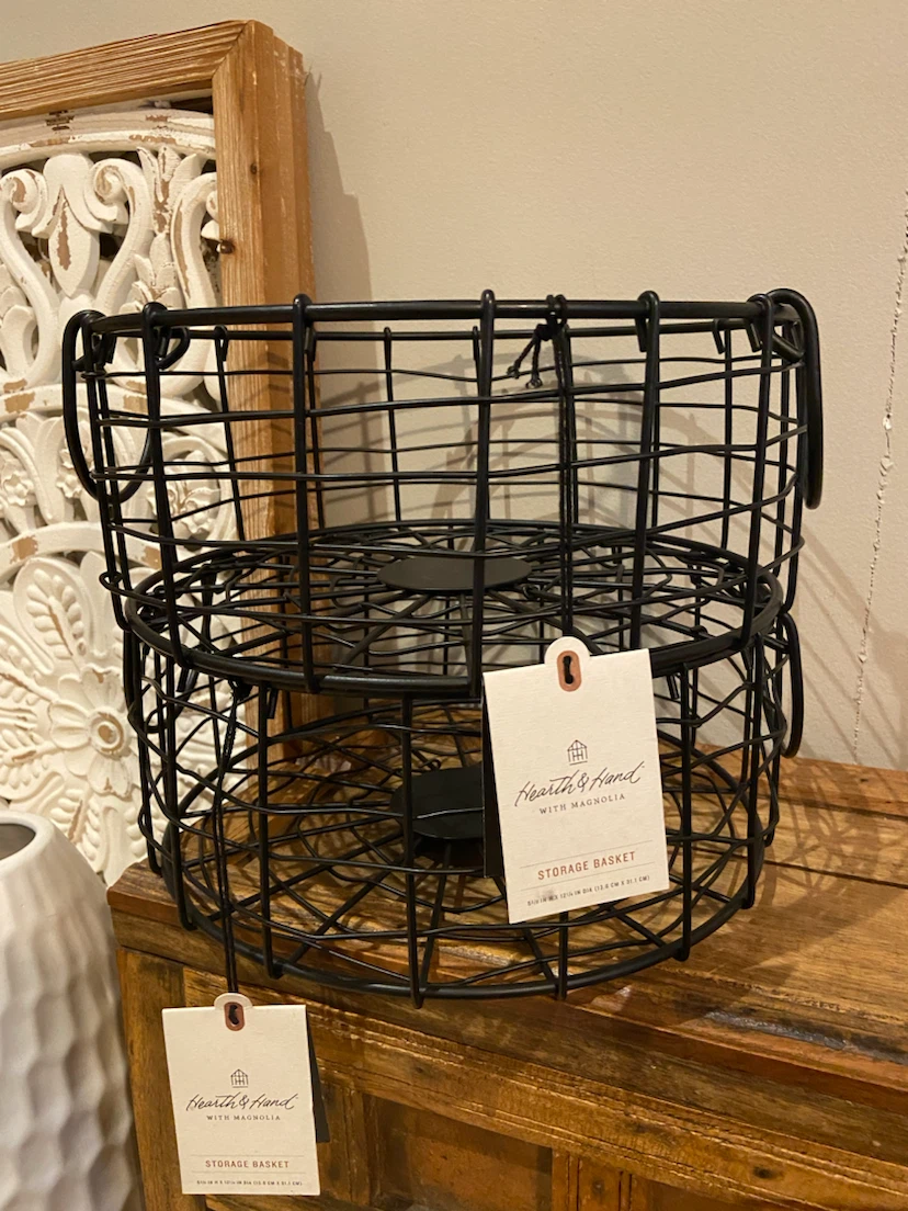 New Hearth and Hand Wire Storage Basket with Handles - photo 2