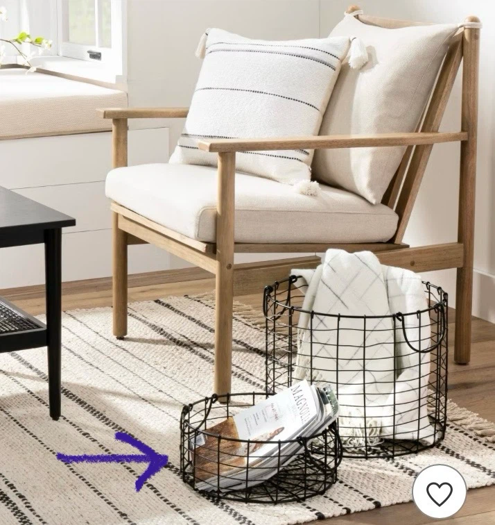 New Hearth and Hand Wire Storage Basket with Handles - photo 4