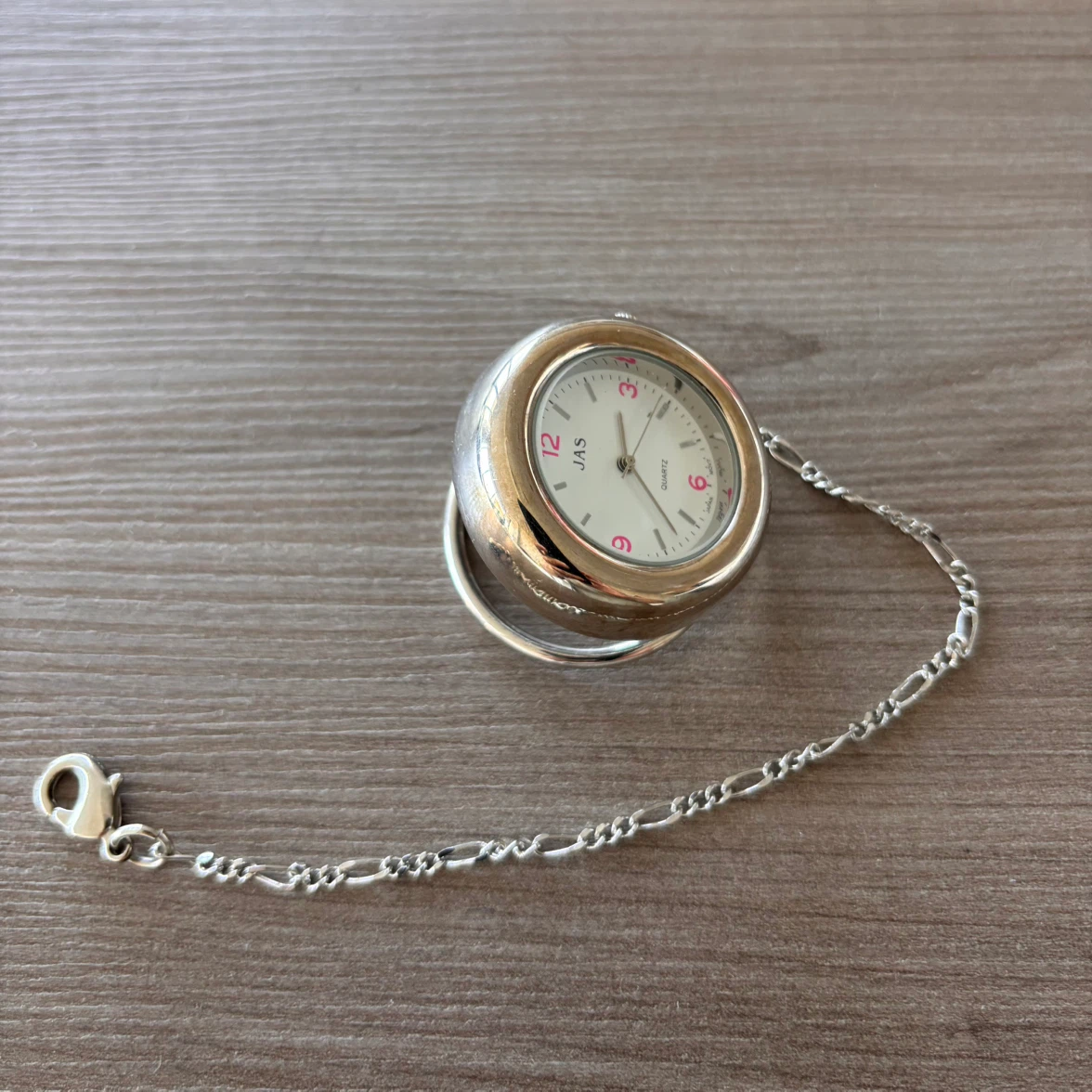 JAS Quartz Pocket Watch with Chain - photo 2