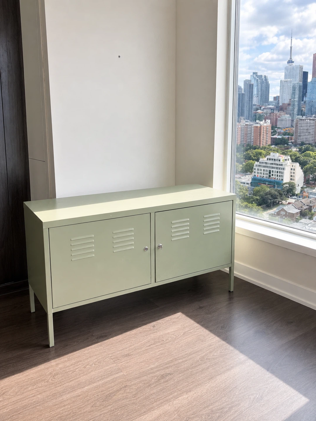 IKEA PS Sage Green Metal Cabinet