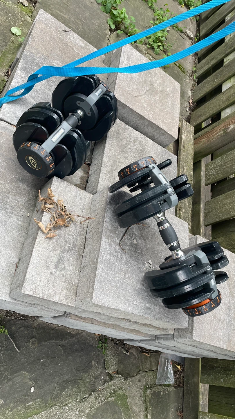 Nautilus adjustable dumbbell set - photo 5