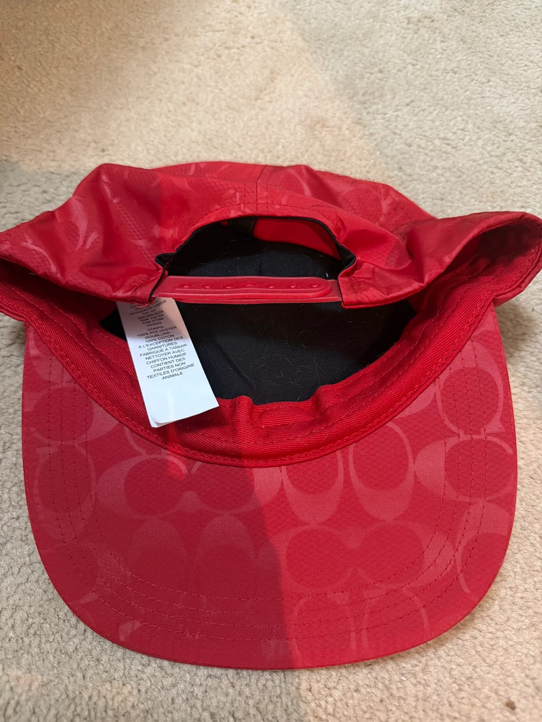 Coach 89723 Signature Nylon Trucker Hat Red - photo 2