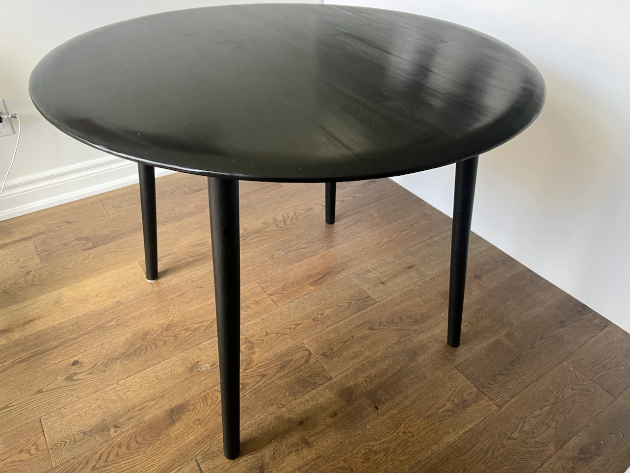EQ3 Kacia Round Dinette Table - Black - photo 5