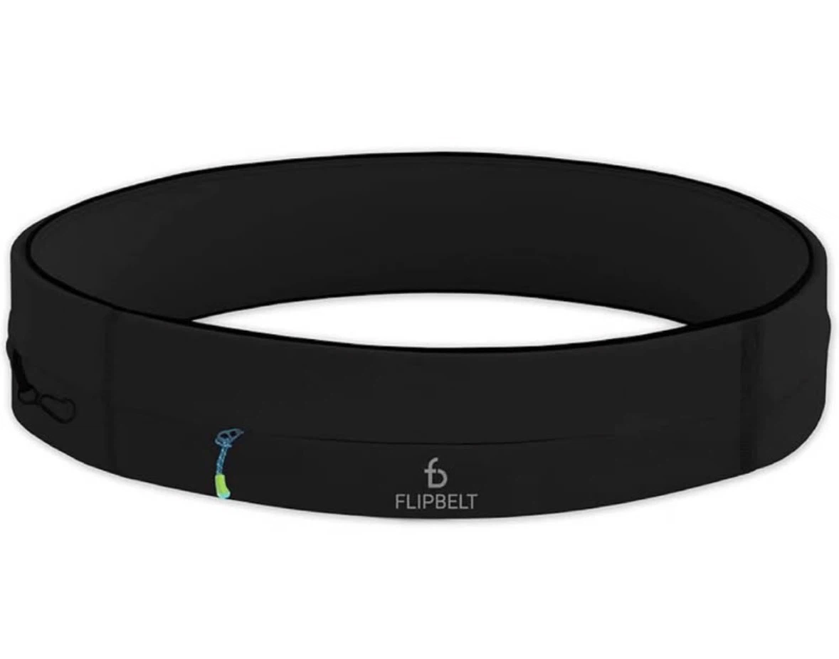 FlipBelt Running & Fitness Workout Belt, Black, Small, Black