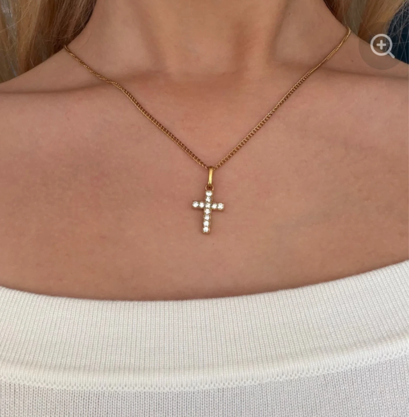 Evry jewels - Don't Cross Me Necklace - 18K Gold Waterproof - photo 2