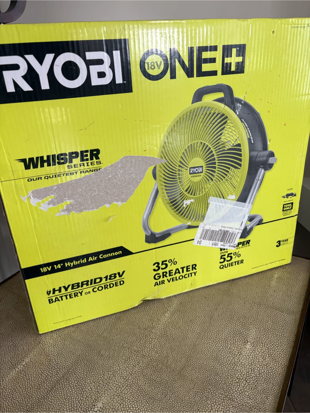 RYOBI 18V ONE+ Cordless Hybrid 14-Inch Air Cannon (Tool Only)