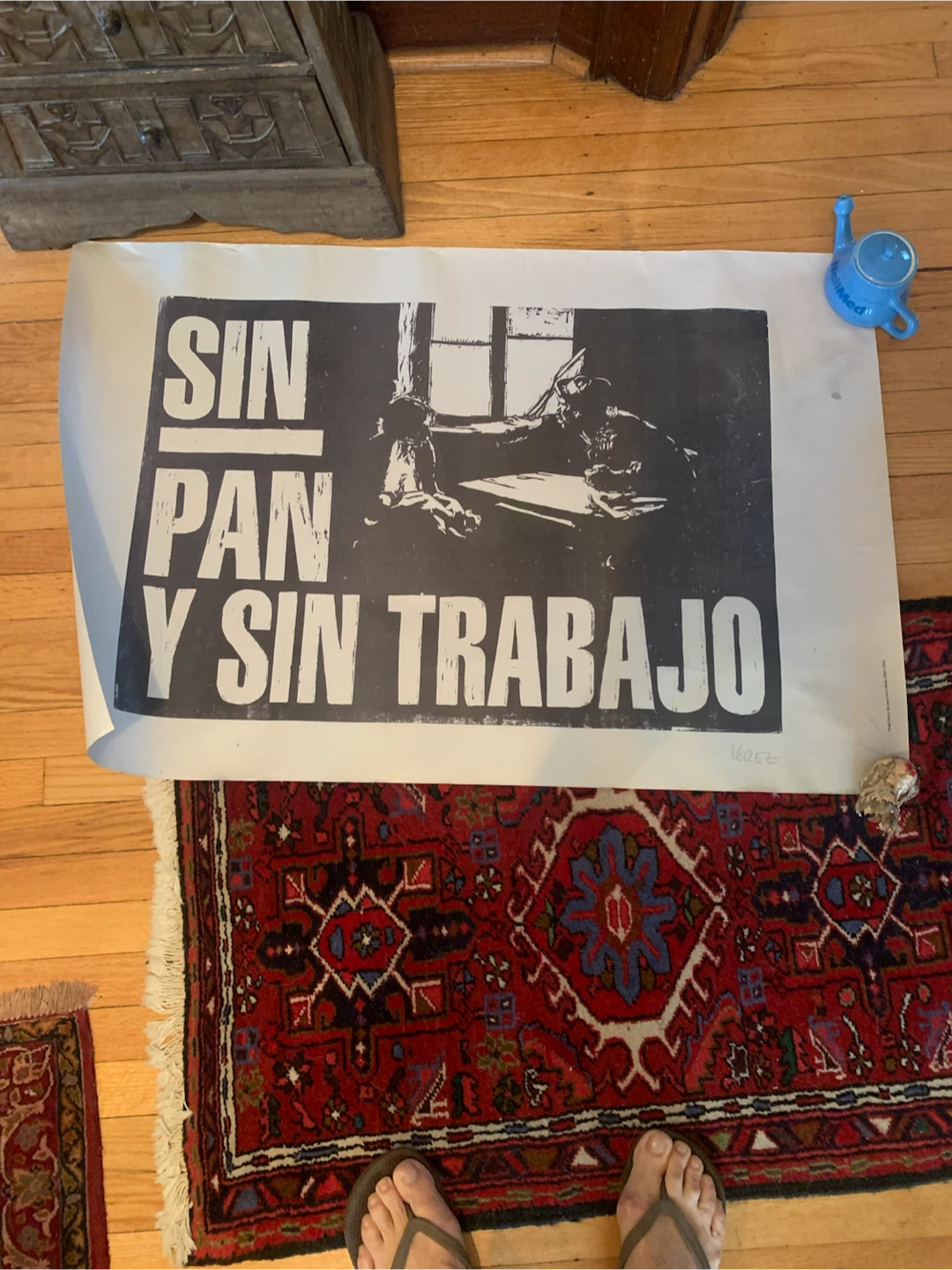 Jorge Pérez Sin Pan y Sin Trabajo Print (2001-2002)