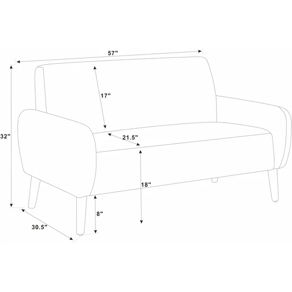 Green loveseat - photo 2