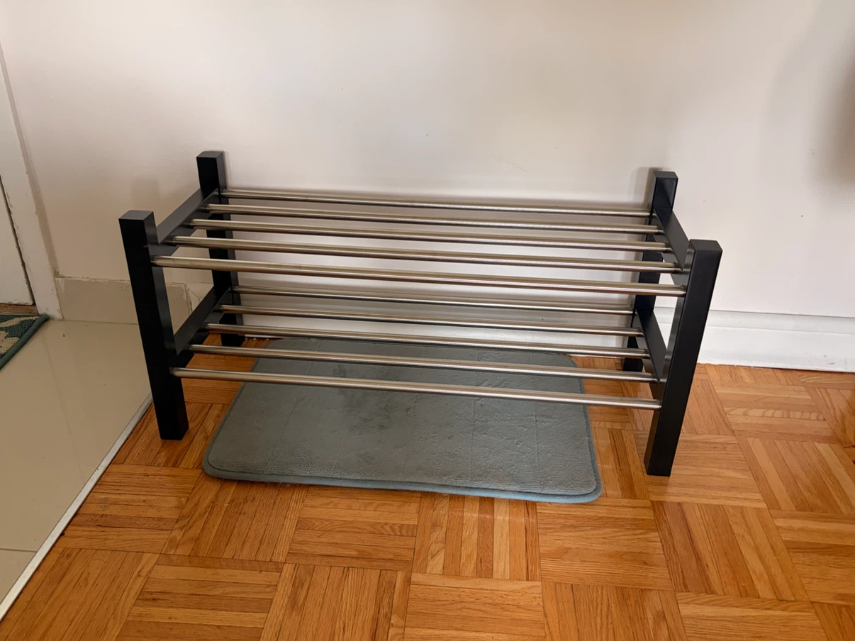 Modern Wooden & Metal Shoe Rack Organizer (Moving Sale!) - photo 2
