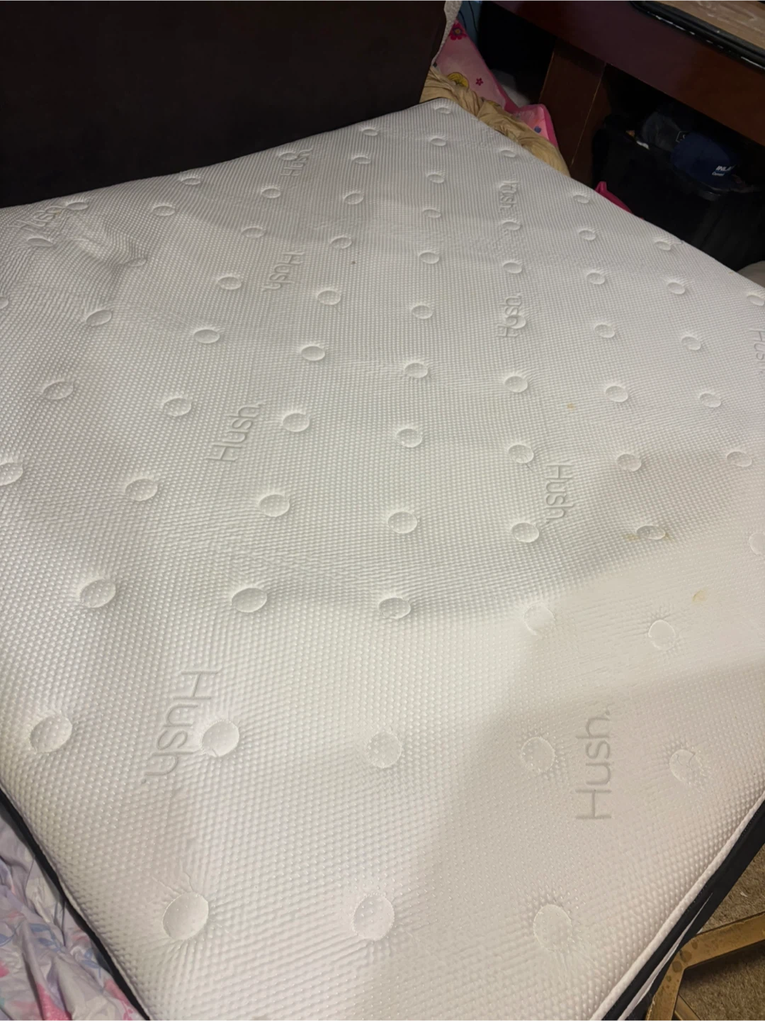 King Hush Mattress with Black Metal Bed Frame