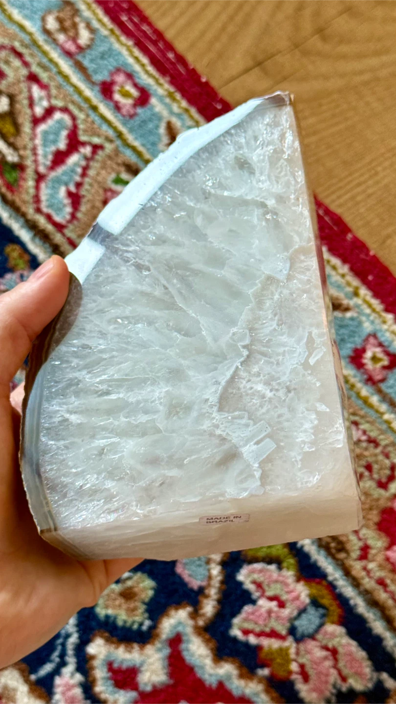 Large Brazilian Agate Geode Bookend - photo 2