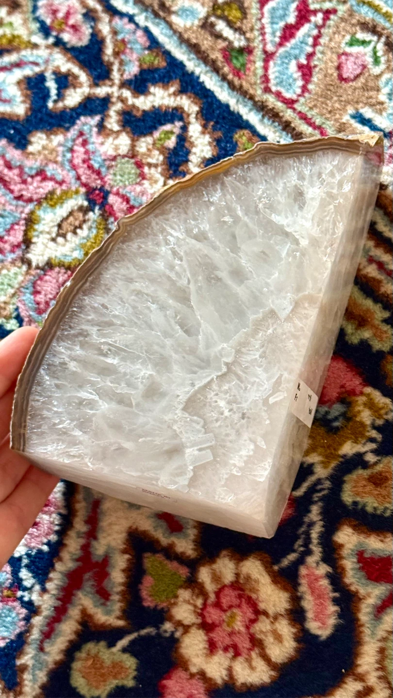 Large Brazilian Agate Geode Bookend - photo 5