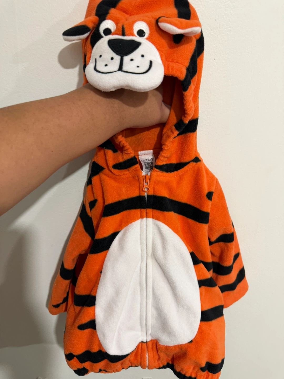 Tiger Costume Hoodie 3-6 Months