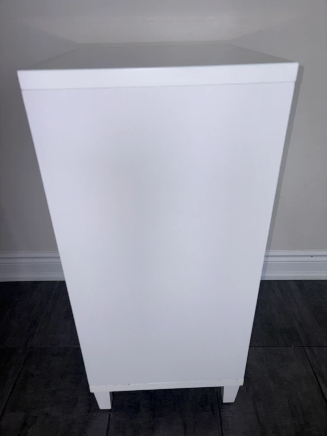 White Accent Cabinet with Mirrored Door - photo 5