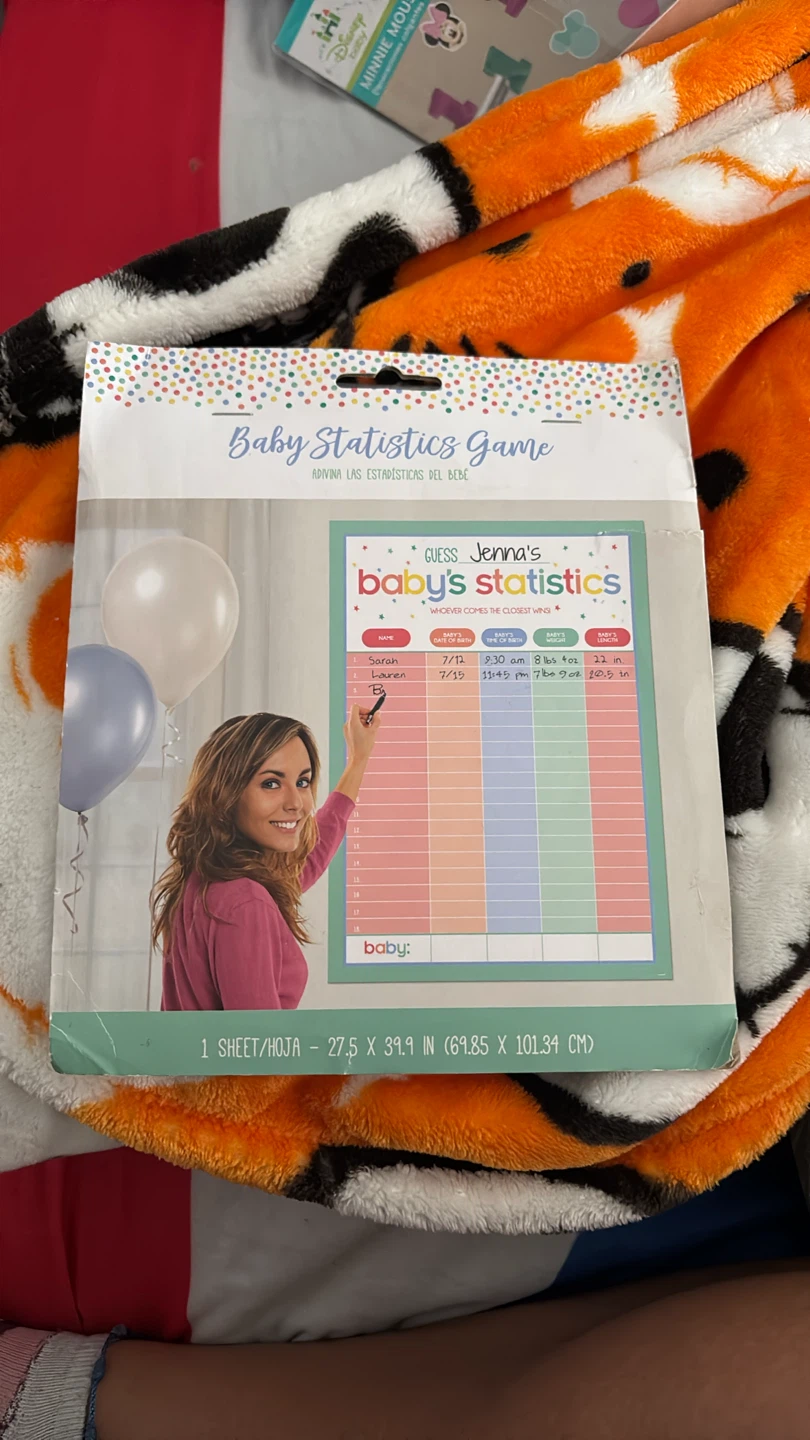 Amscan Baby Statistics Game Party Activity