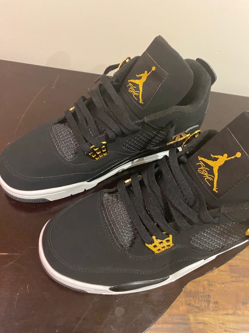 Black Air Jordan 4 Sneakers
