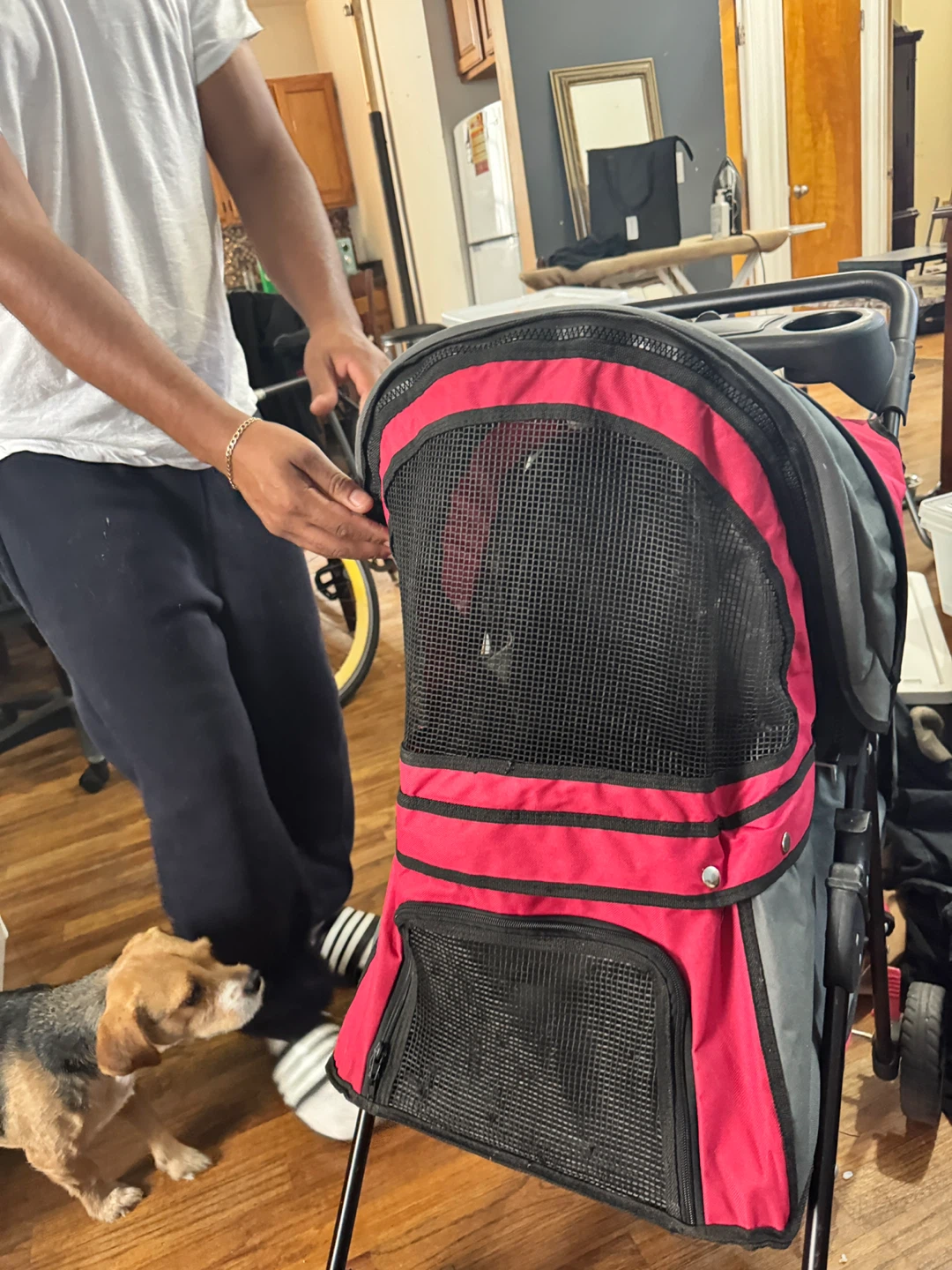 Pet Stroller - Pink and Gray - photo 3