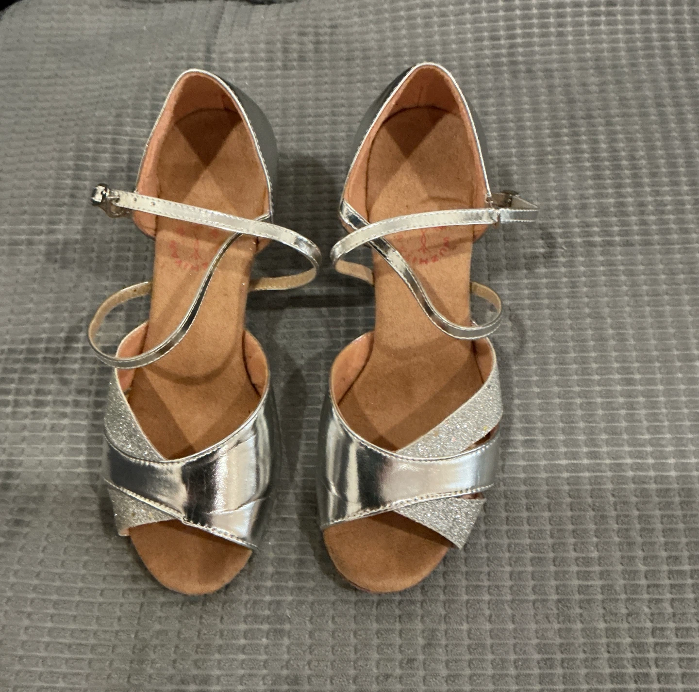 Silver Dance Heels