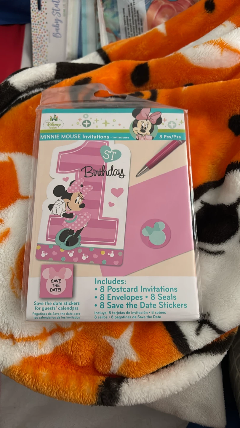 Disney Minnie Mouse Birthday Invitations