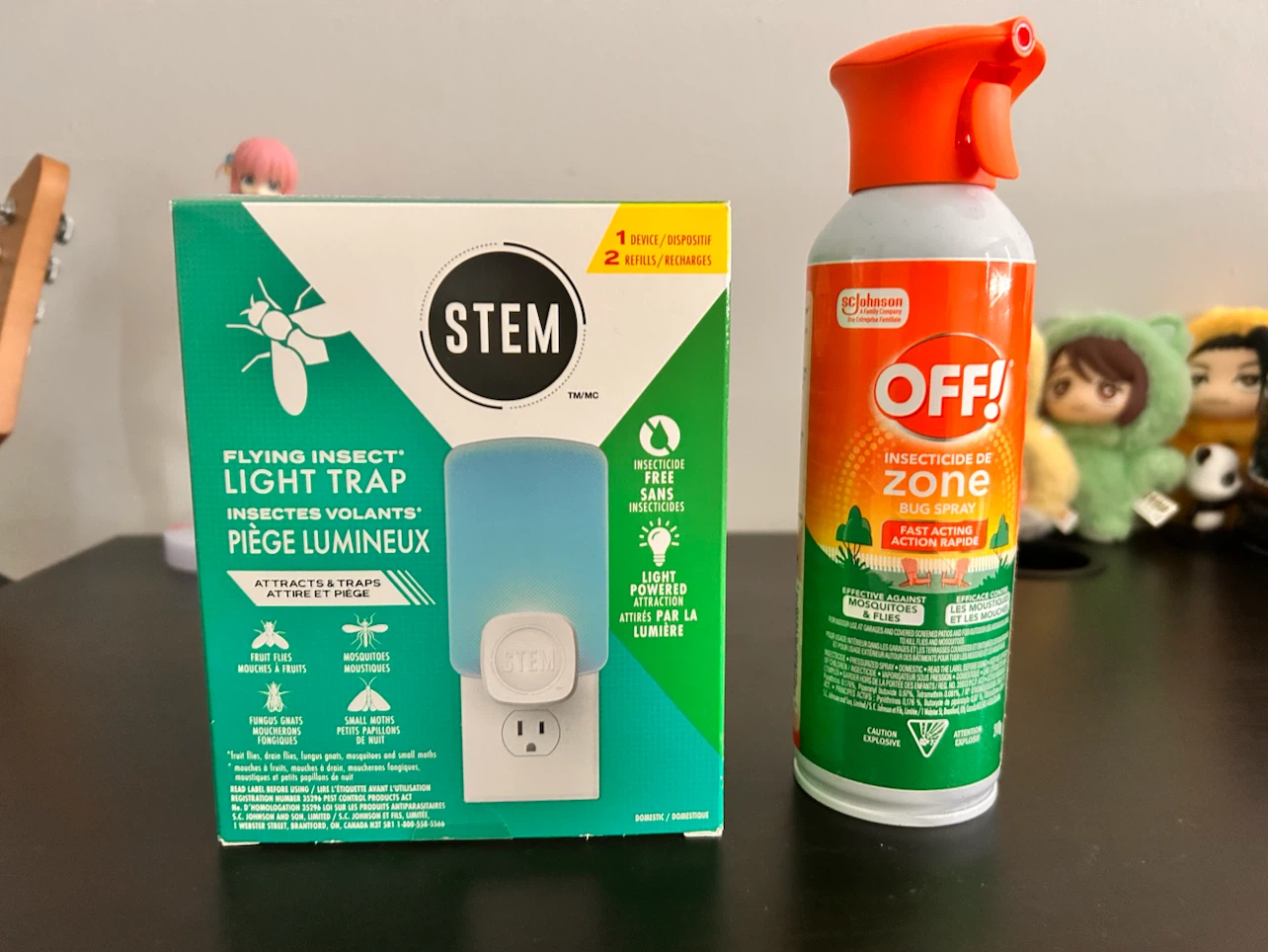 STEM Flying Insect Light Trap and OFF! Bug Spray