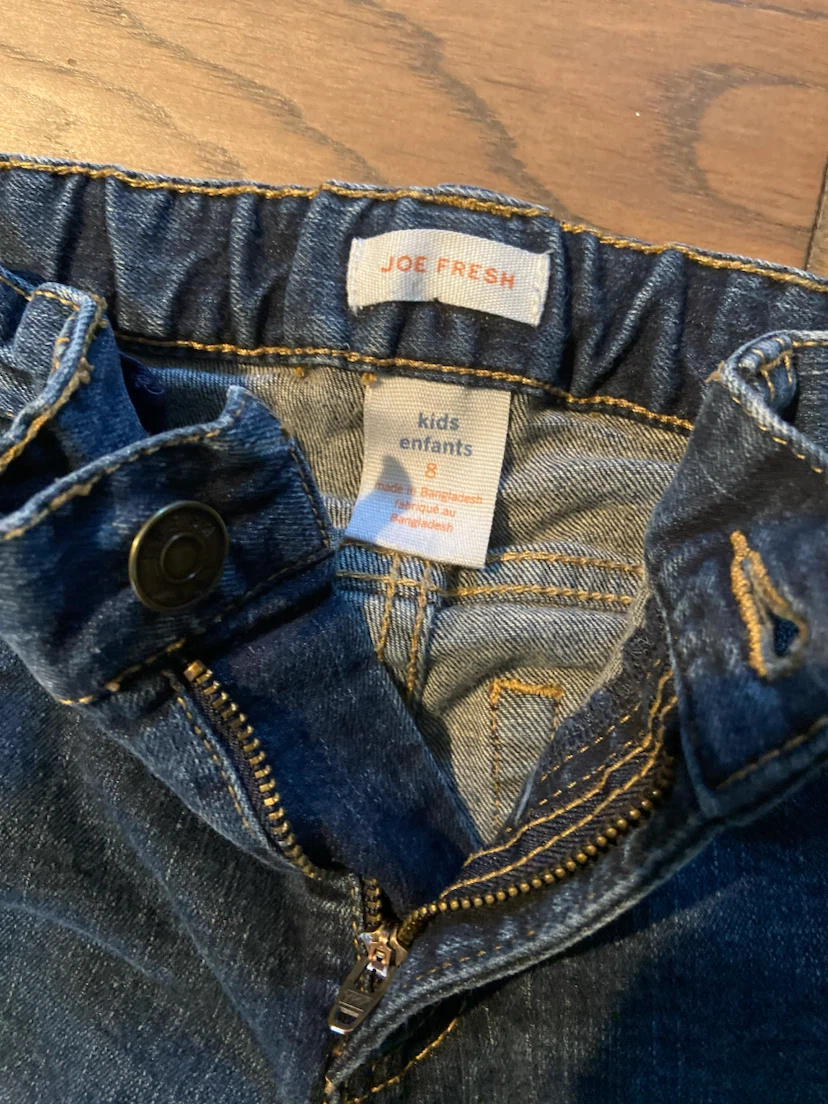 EUC: Boys Slim Fit Joe Fresh Elastic Waist Blue Jeans 8 - photo 5