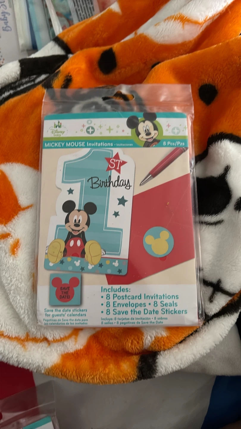 Disney Baby Mickey Mouse 1st Birthday Invitations